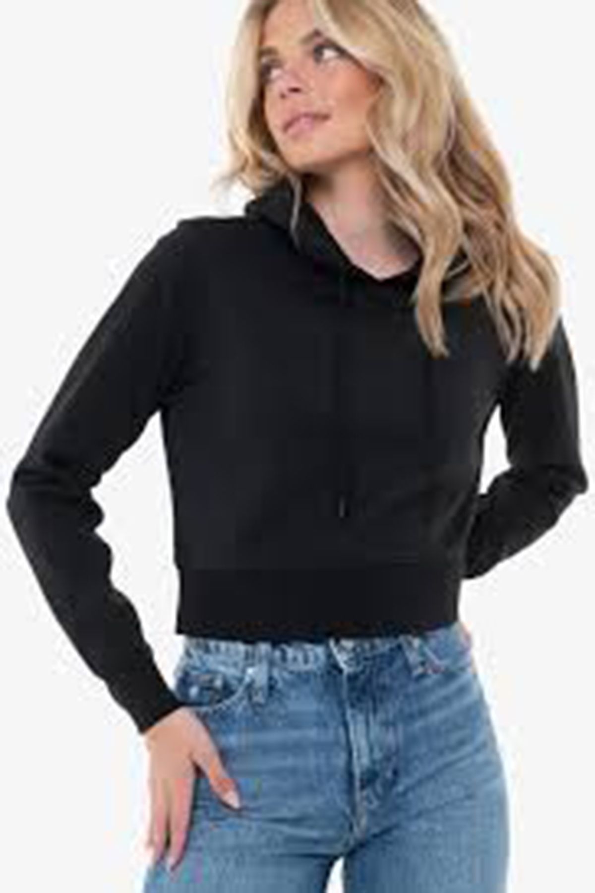 Calvin Klein-Damska czarna bluza z długim rękawem - wygodna, logo marki J20J 224691 -Beh 1