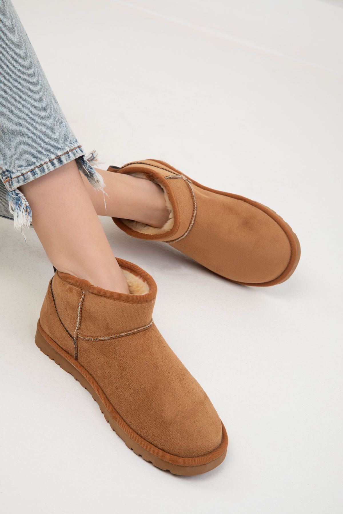 SOHO-Tan Suede Γυναικείες Μπότες - 20024 Model Bootie 3
