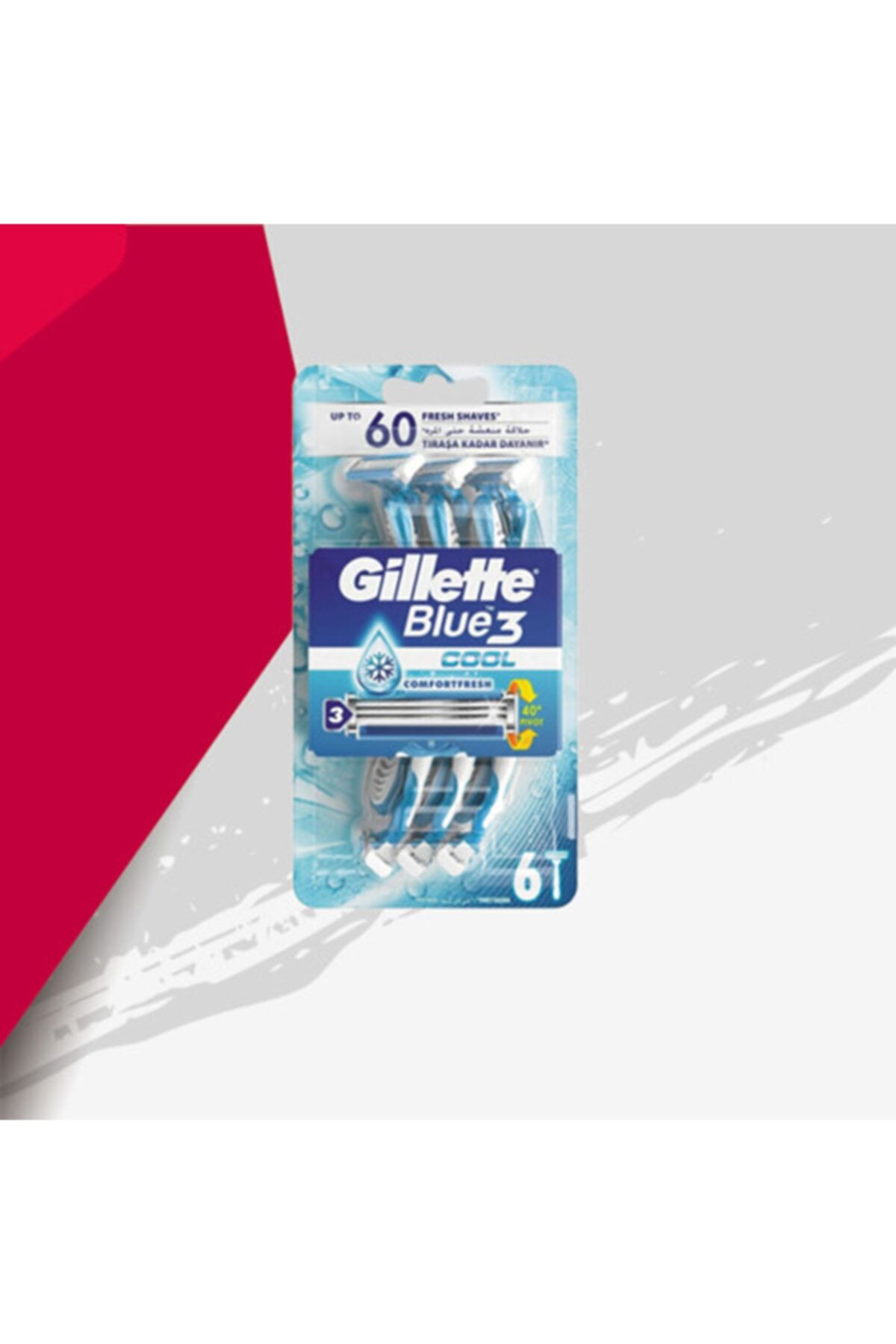Gillette 6'lı Blue 3 Cool