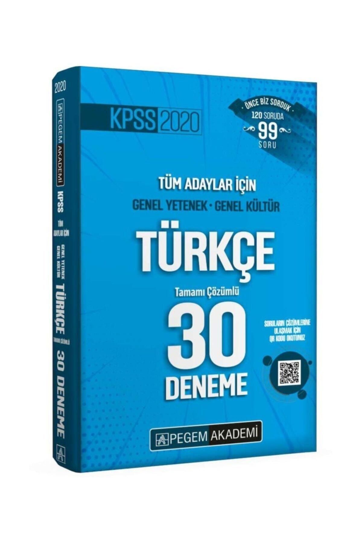 Pegem Akademi Yayincilik 2020 Kpss Genel Yetenek Genel Kultur Turkce 30 Deneme Fiyatlari Ve Yorumlari En Ucuzu Akakce
