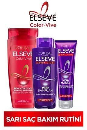 Elseve Renk Koruyucu Bakim Sampuan 450 Ml Turunculastirma Karsiti Mor Sampuan Mor Maske Trendyol
