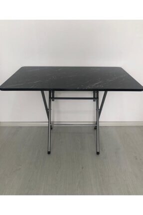 Arslan Metalik Katlanir Kirma Mermer Masa 70x120 Cm Trendyol