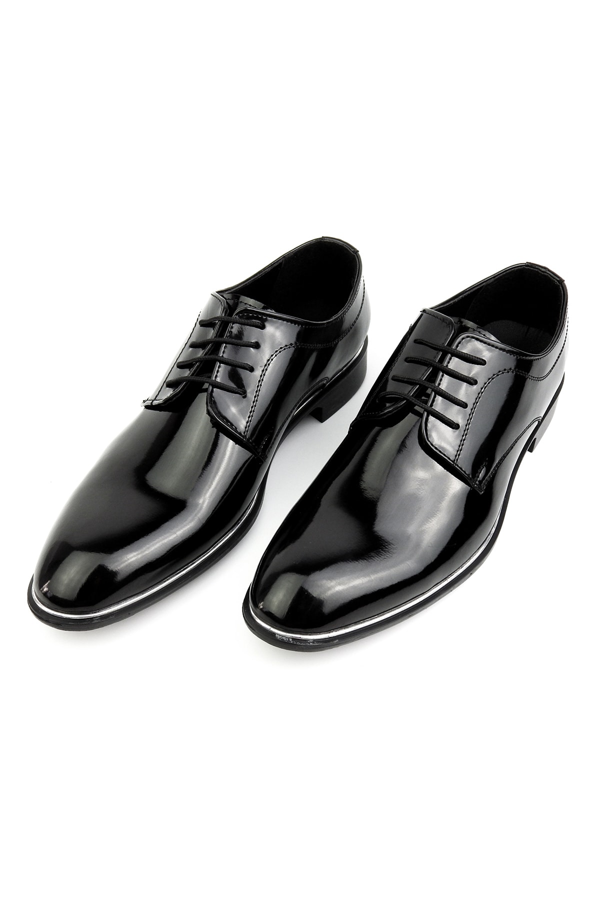 Gencol Erkek Siyah Rugan Klasik Ayakkabı H413 ZN7116