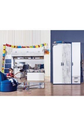 Laces House Cocuk Odasi Takimi Karyola Dolap Komidin Z Steel07 Trendyol