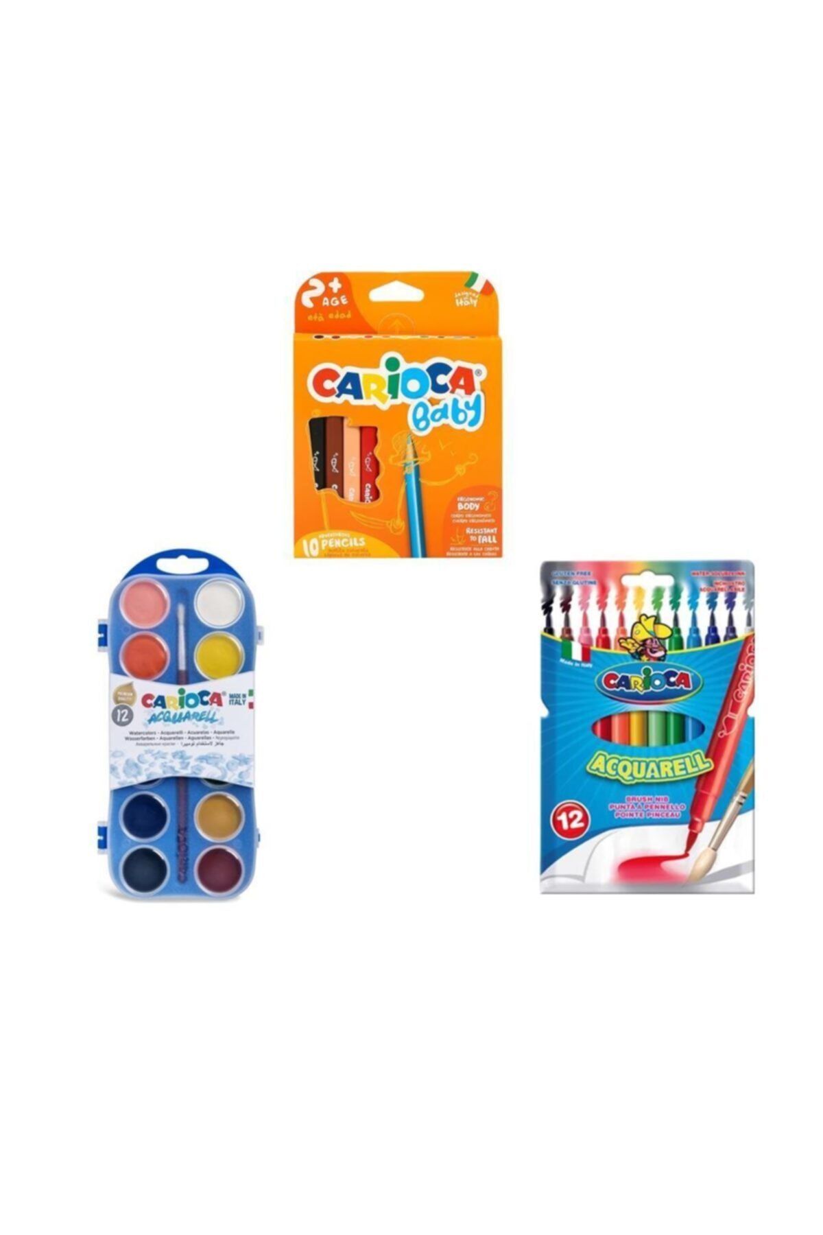ست رنگ آمیزی دانش آموز مدرسه Kirtasiye Paint Set Office 078 Carioca