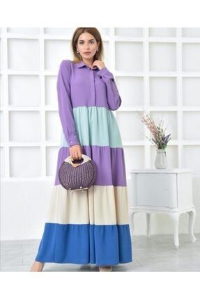 Kadın Lila Renkli Elbise 213019