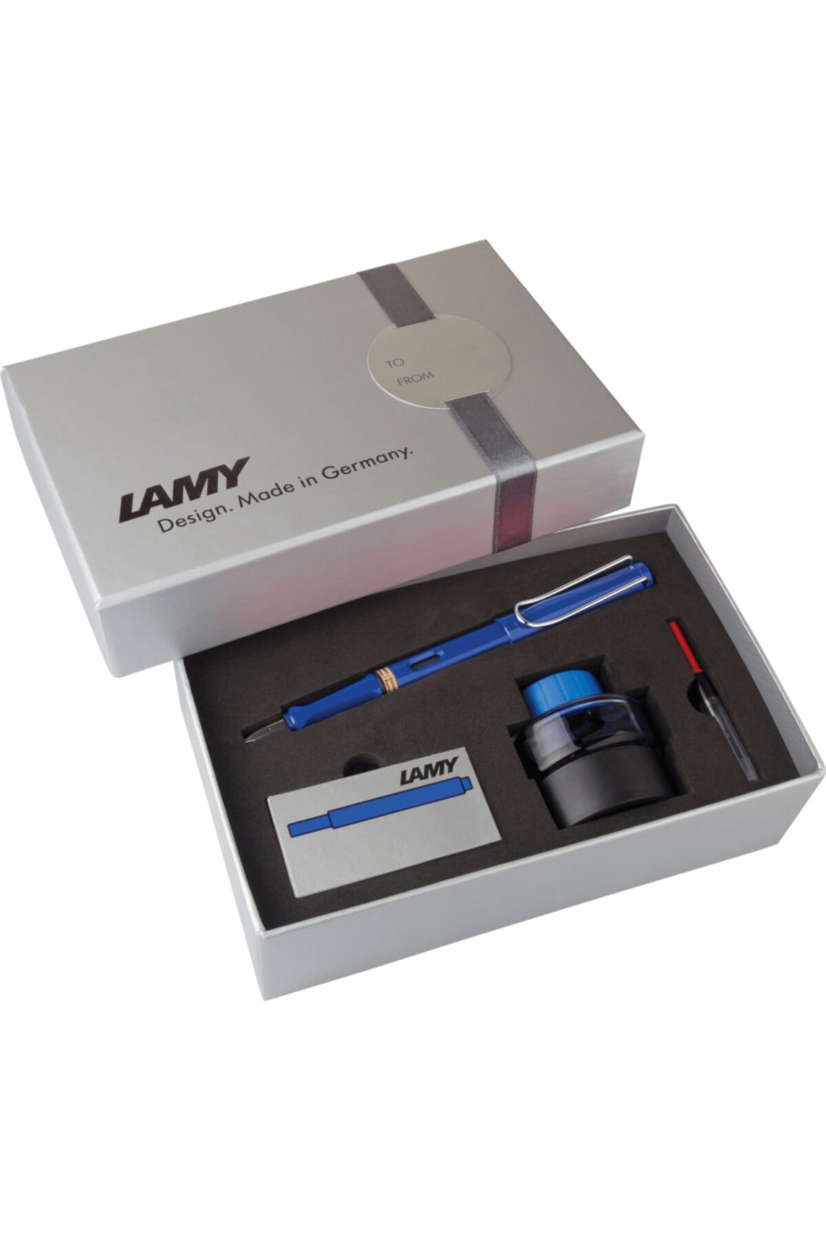 Lamy İsme Özel Dolma Kalem seti Mavi 14ds-M uç