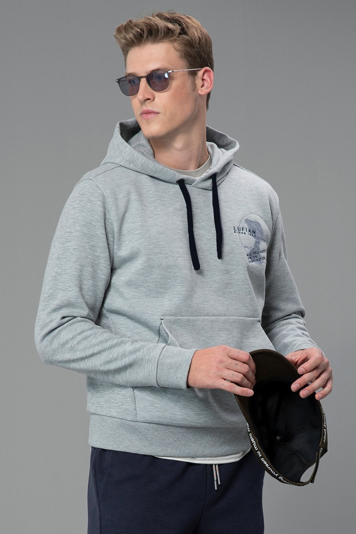 Lufian Erkek Kasio Sweatshirt Gri 112030019100150 Trendyol