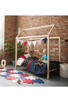 Herseycik Ninnimo Yuzde Yuz Mdf Montessori Karyola Antrasit Y19 90x190 Yatak Uyumlu Y 1079 Trendyol