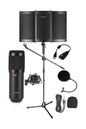 Pack Set-1 Bm800 Mikrofon + Stand + Yalıtım Paneli + Filtre + Ses Kartı 21827