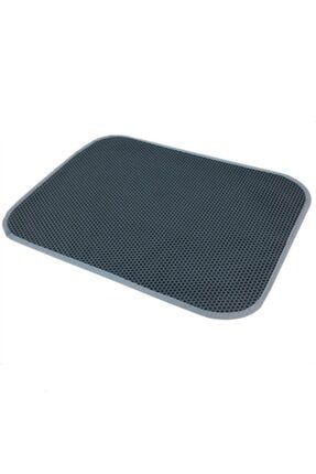 Bypet Buyuk Boy Elekli Kedi Tuvalet Onu Paspasi 90x60cm Gri Trendyol