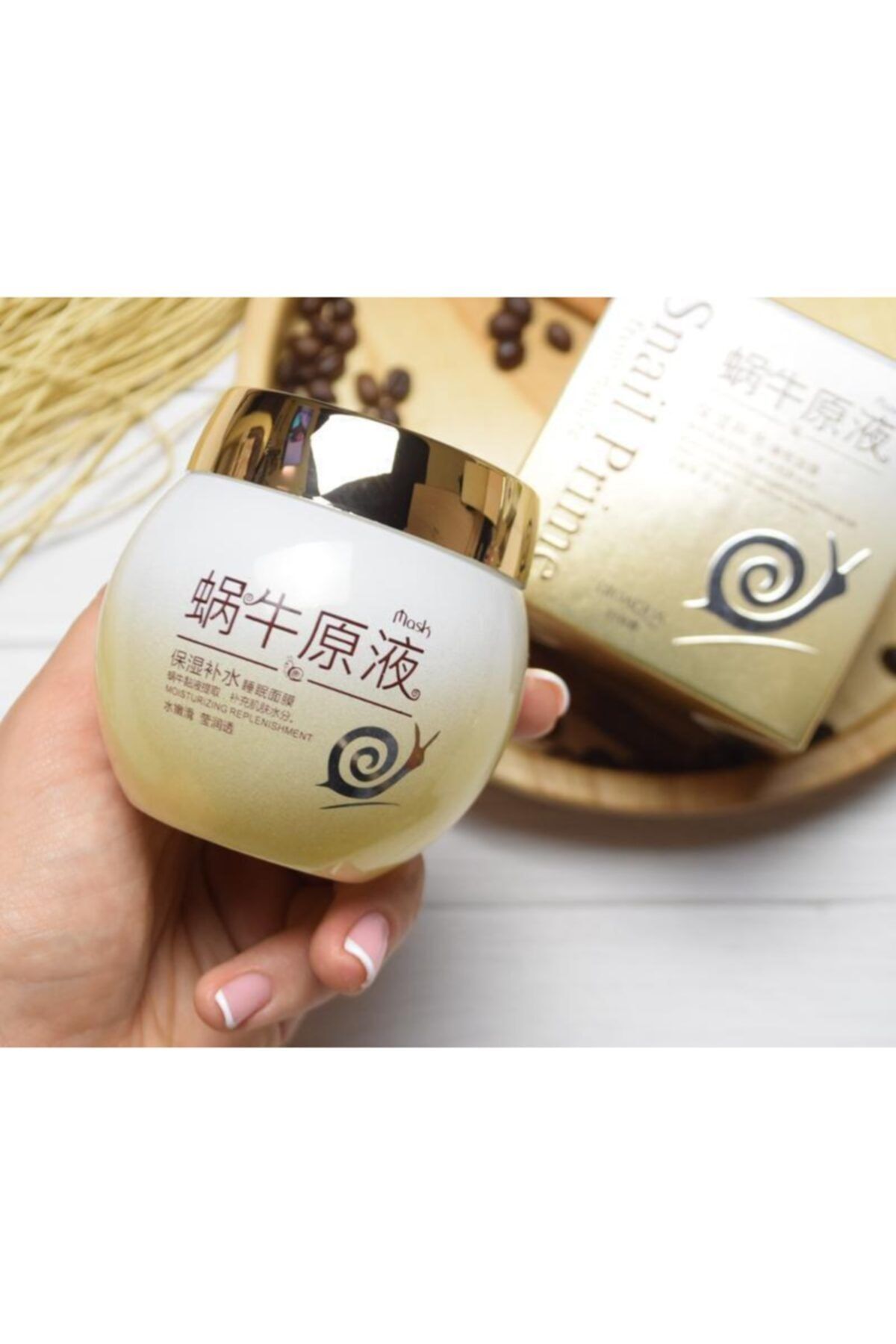 Bioaqua-Snail Prime Night Cream Sleeping Mask with Snail - 120 gr, Large Size 4