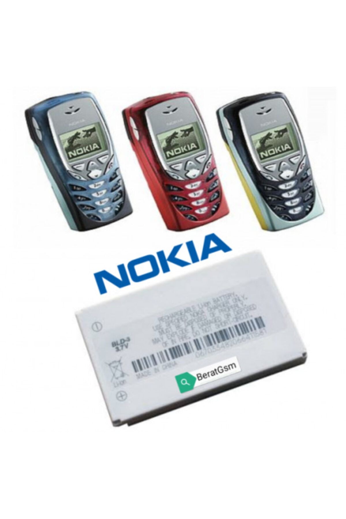 nokia 8310 8210 2100 7210 7250 6610 8850 orjinal batarya pil bld 3 batarya pil 900mah fiyati yorumlari trendyol