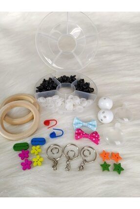 Zedhobi 50 Cift 100 Adet 8 10 12mm 6 Renk Karisik Amigurumi Guvenli Vidali Goz Seti Fiyati Yorumlari Trendyol