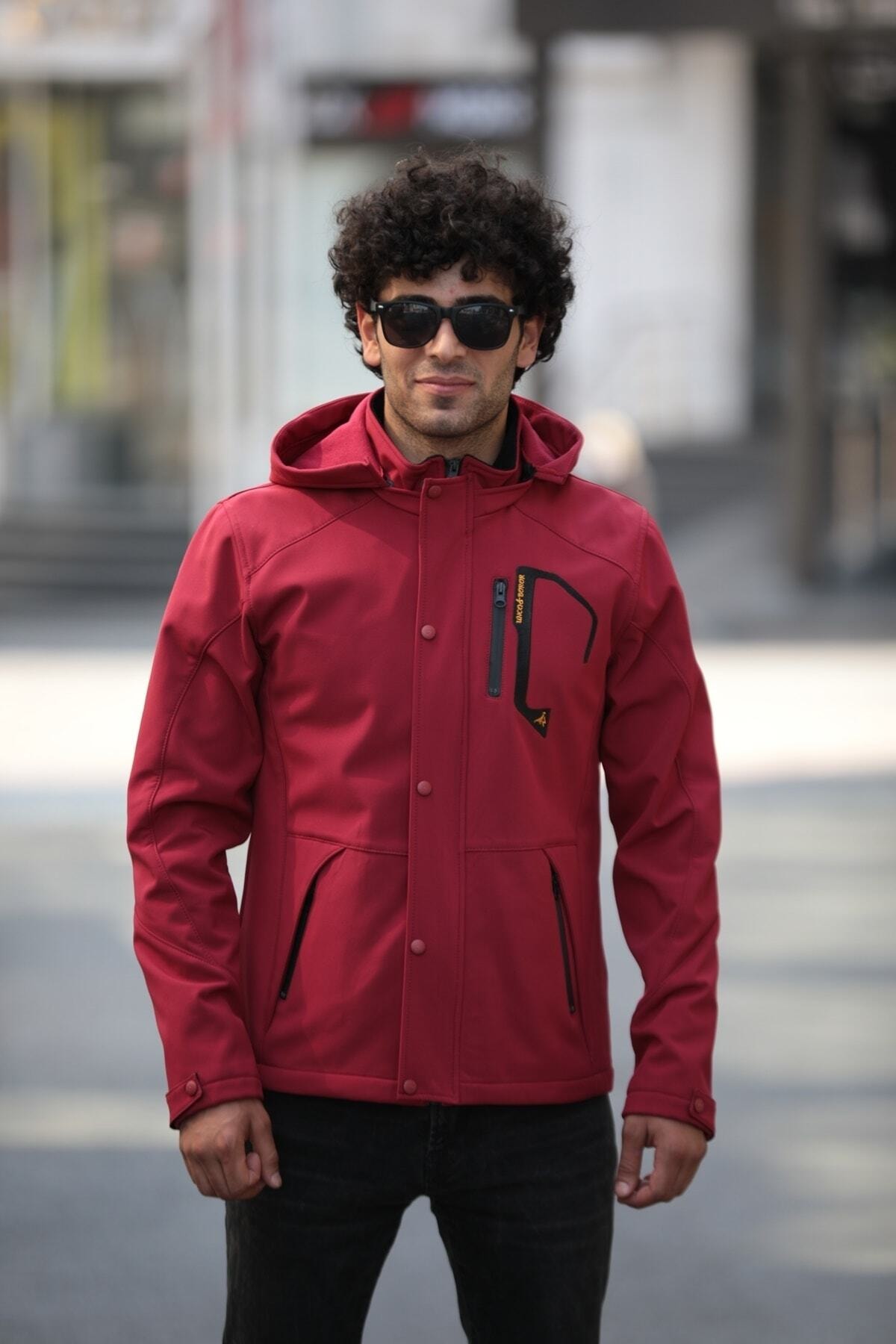 Erkek Kırmızı Softshell Gora Tex Mont görsel 2