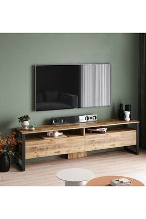 Yurudesign Ml20 Iron Metal Tv Unitesi Tv Sehpasi 2 Kapakli Rafli 180 Cm Trendyol