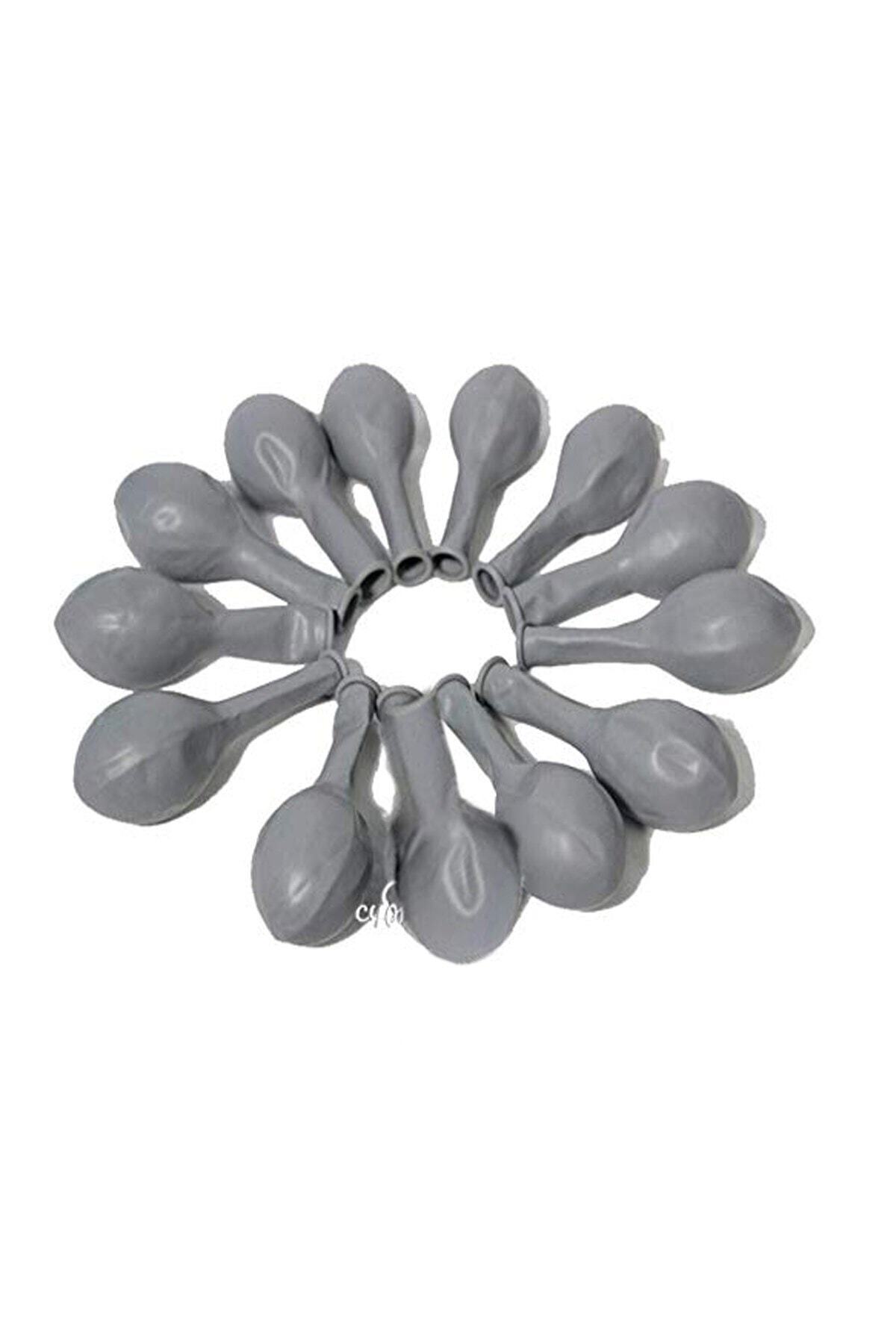 Partifabrik-Macaron Balloon Gray Color Matte Pastel Balloon 25 Liters 2