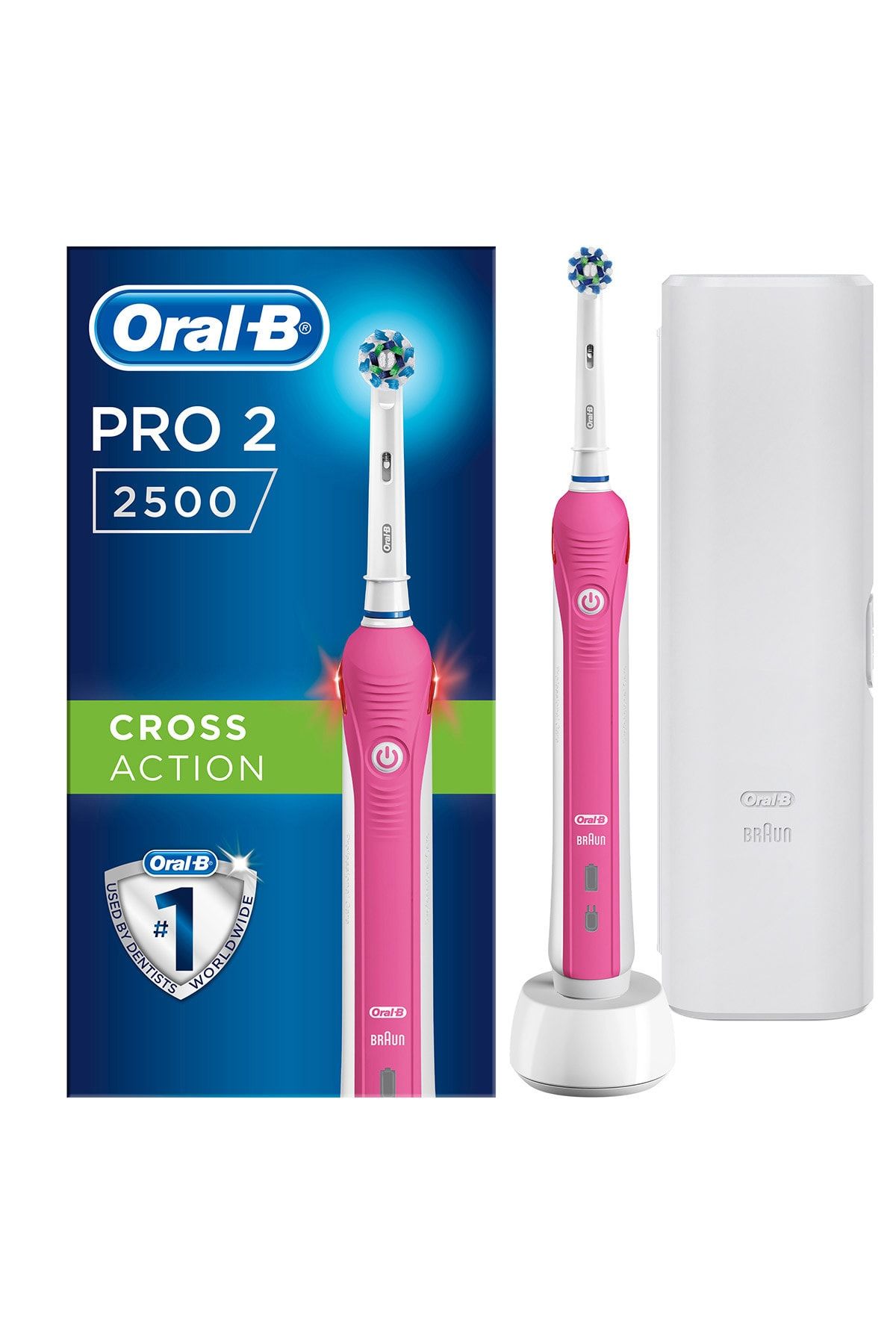Netjes Aanbevolen Garantie Oral-B Pro 2 2500 Cross Action Pembe Şarjlı Diş Fırçası Fiyatı, Yorumları -  Trendyol