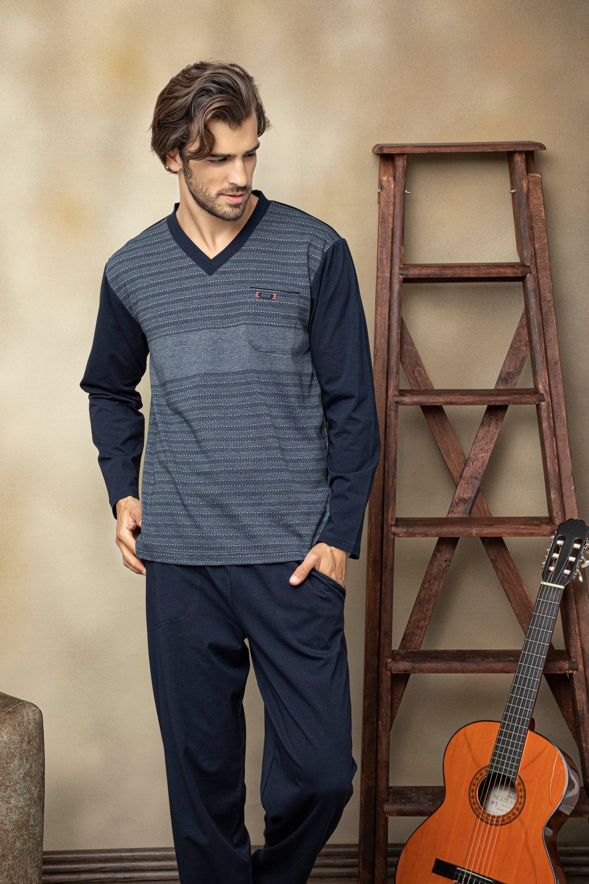 Mens guitar pyjamas sales