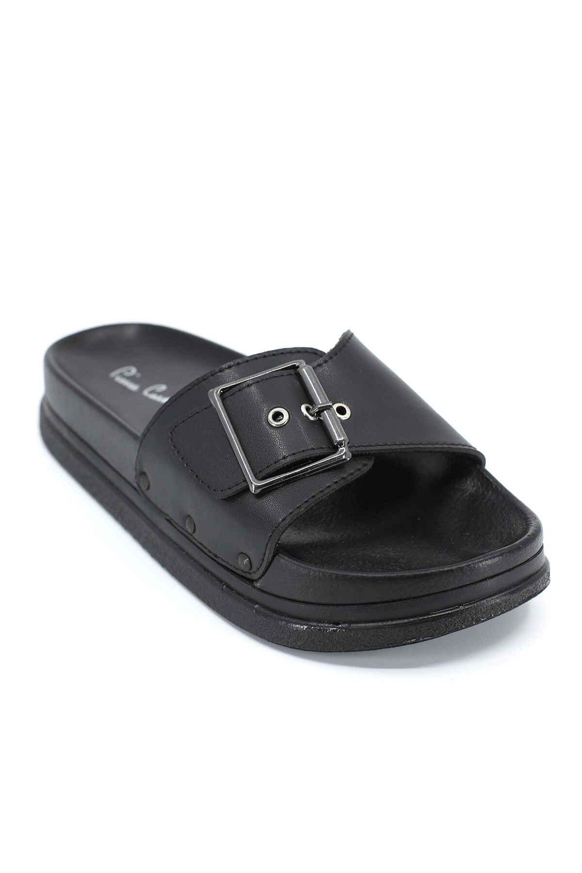 دمپایی Pierre Cardin پیر کاردین مشکی زنانه PC-6787 21s28006787 اورجینال - تصویر 3