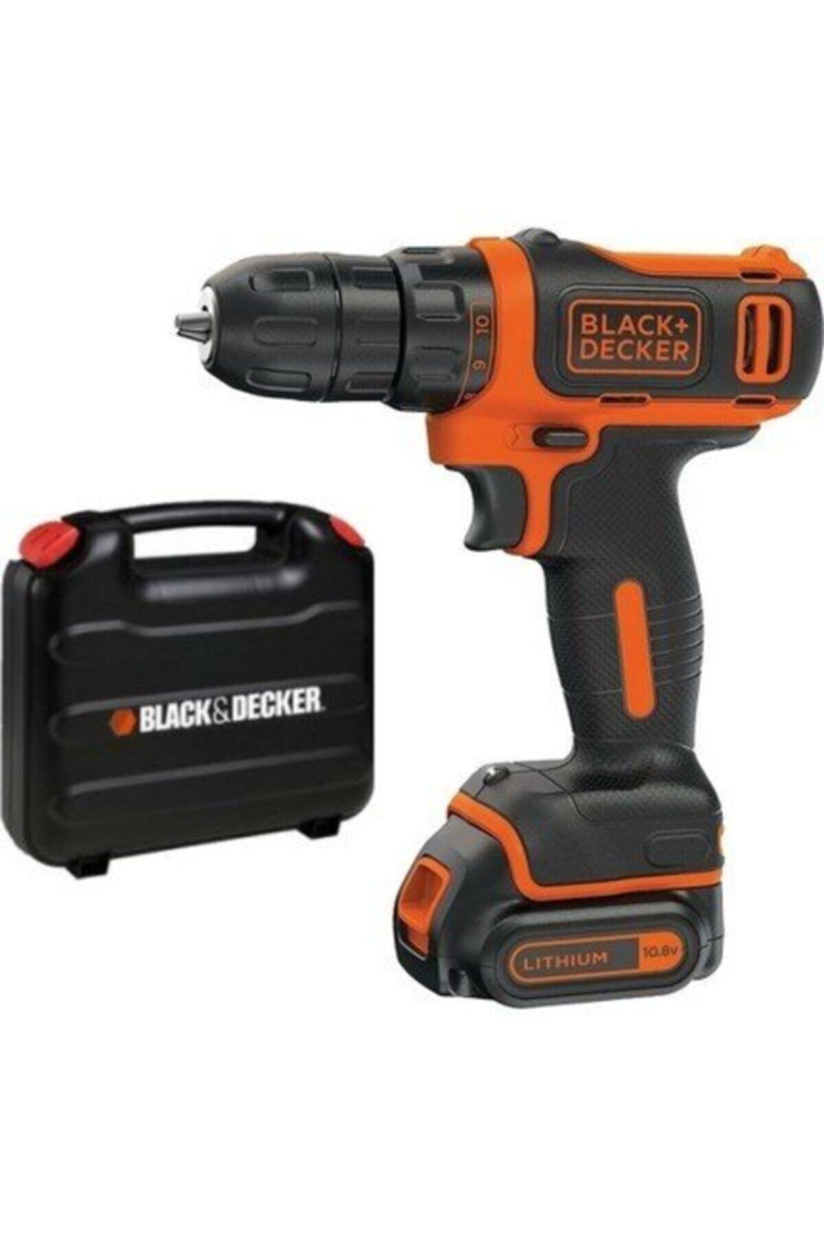 Black&Decker Matkap, Akülü Vidalama, Bdcdd12k, Tek Akülü, Şarjlı Matkap, 10.8volt/1.5ah Li-ion, 550 Dev/dk