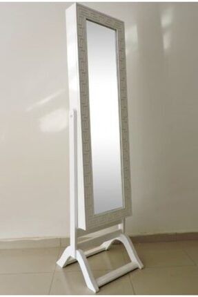 Ayna Takı Dolabı Boy Ahşap Kayın-mdf Iskelet Parlak Koyu Beyaz Natüre Klasik Kutuda Sevk El Yapım BengiBoyAynasıDikdörtgen