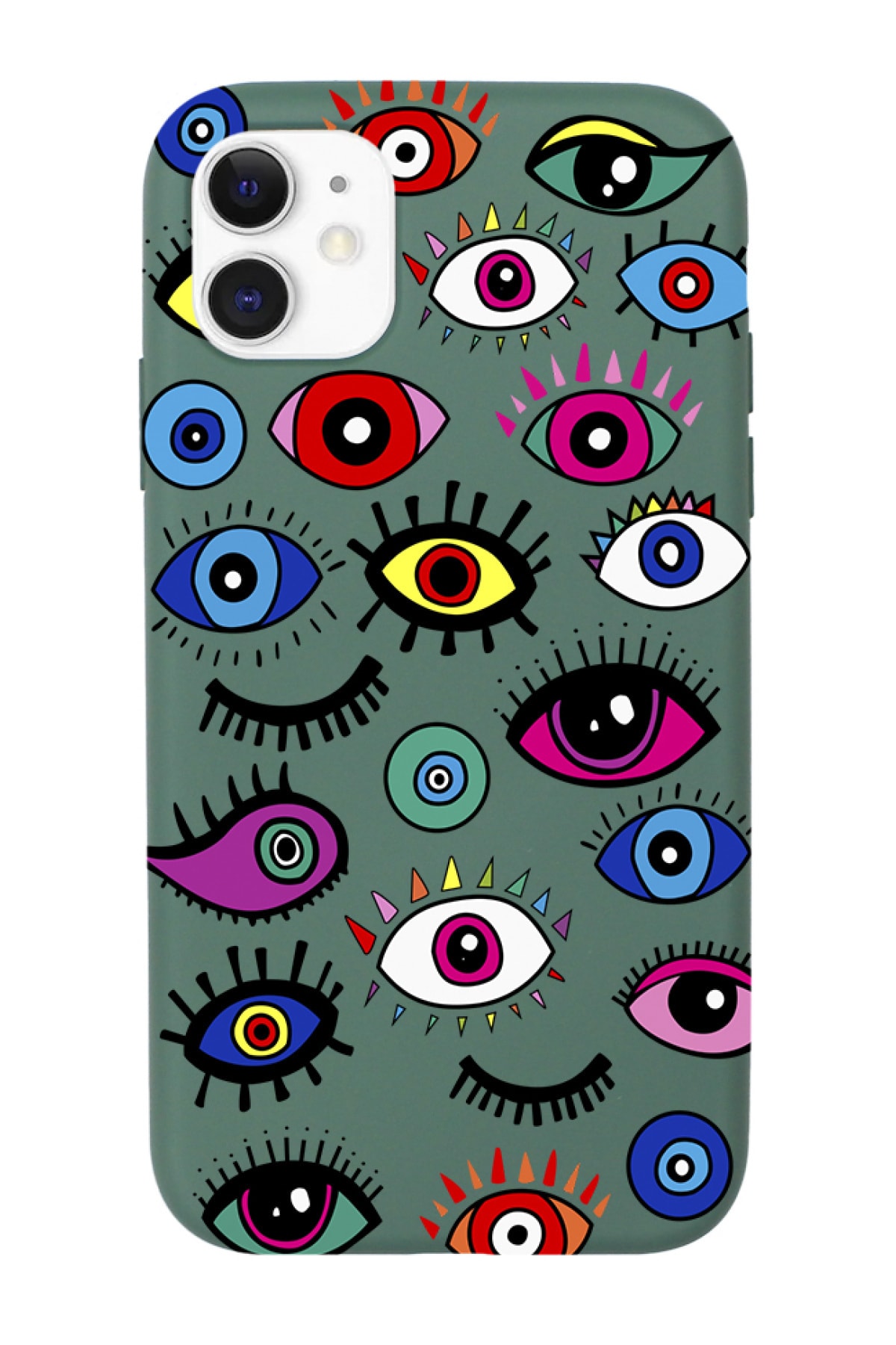 Iphone 11 Colorful Eyes Patterned Phone Case