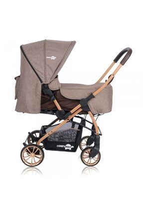 Comfymax Çift Yönlü Lüks Bebek Arabası - Wood Brown 8682476850581