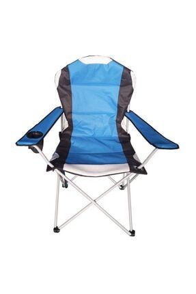 Xl Katlanabilir Kamp Piknik Bahçe Sandalyesi Mavi Siyah NK2000033119