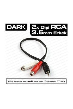 DK-CB-AURCAX35 CAB. 3.5mm Stereo Erkek - 2 x RCA Dişi Dönüştürücü Ses Kablosu 562753
