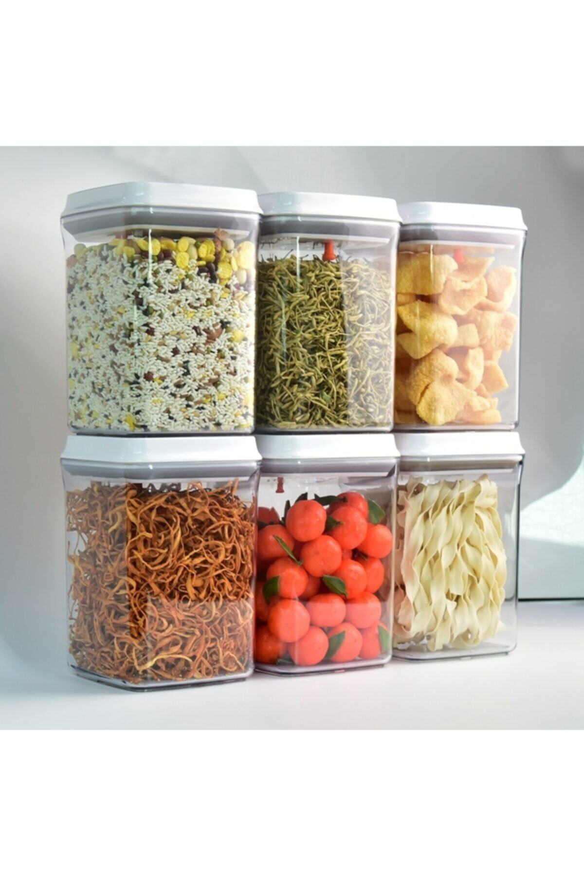 toptanperpa erzak kavanozu kilitli saklama kabi silikon contali kare erzak kabi vakumlu 1 70 lt fiyati yorumlari trendyol