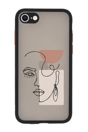 Iphone Se 2020 Uyumlu Kamera Lens Korumalı Women Art Desenli Lüx Telefon Kılıfı TYC00204181648