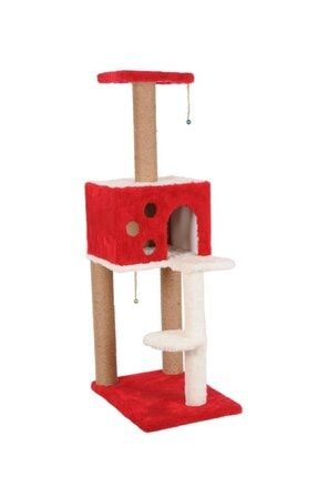 Kırmızı Kedi Tırmalama Ve Oyun Evi patistore platform kırmızı
