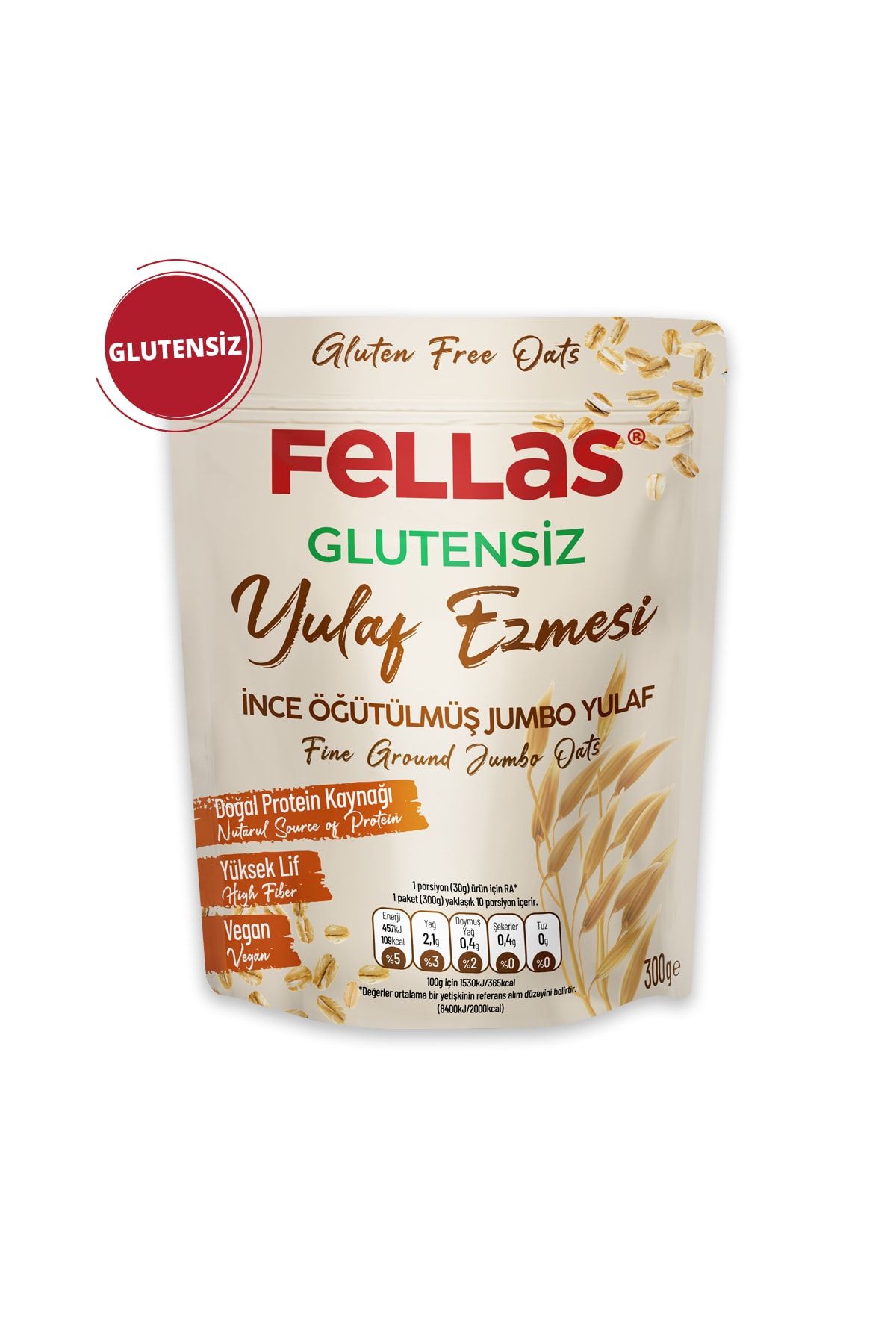 Fellas Glutensiz Yulaf Ezmesi 300 gr