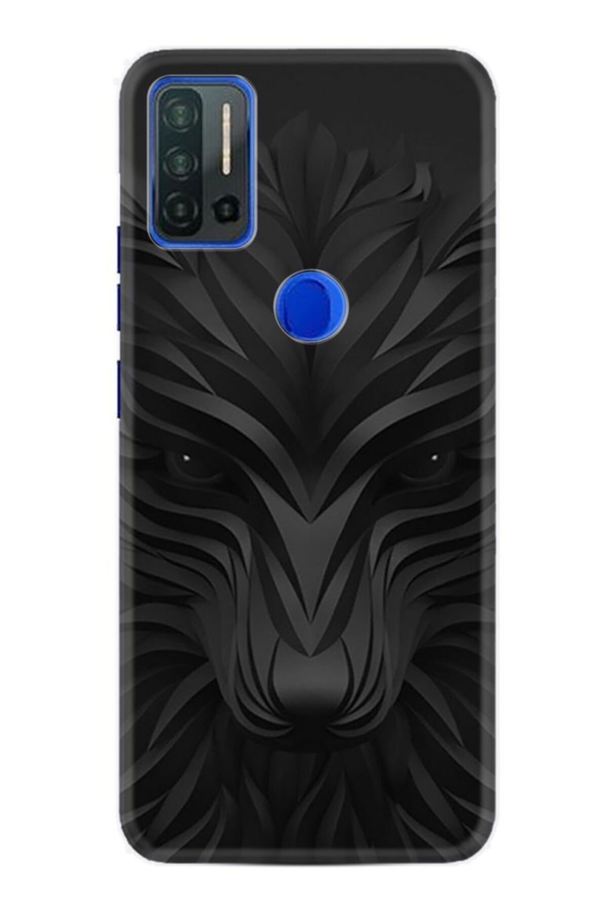 P13 Blue Max Pro Kılıf Desenli Silikon Kılıf Black Fox 1325