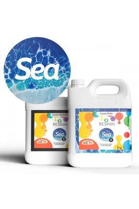 Sea 10 Kg A+b Deniz Dalgası Efekti Için Şeffaf Epoksi Reçine R715
