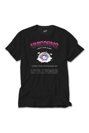 Unicorn Sleep Siyah T-Shirt ZT3852