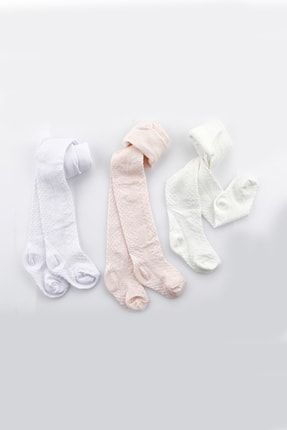 Kız Bebe Külotlu Çorap Pamuklu (PENYE) 3'lü 7007 - BD