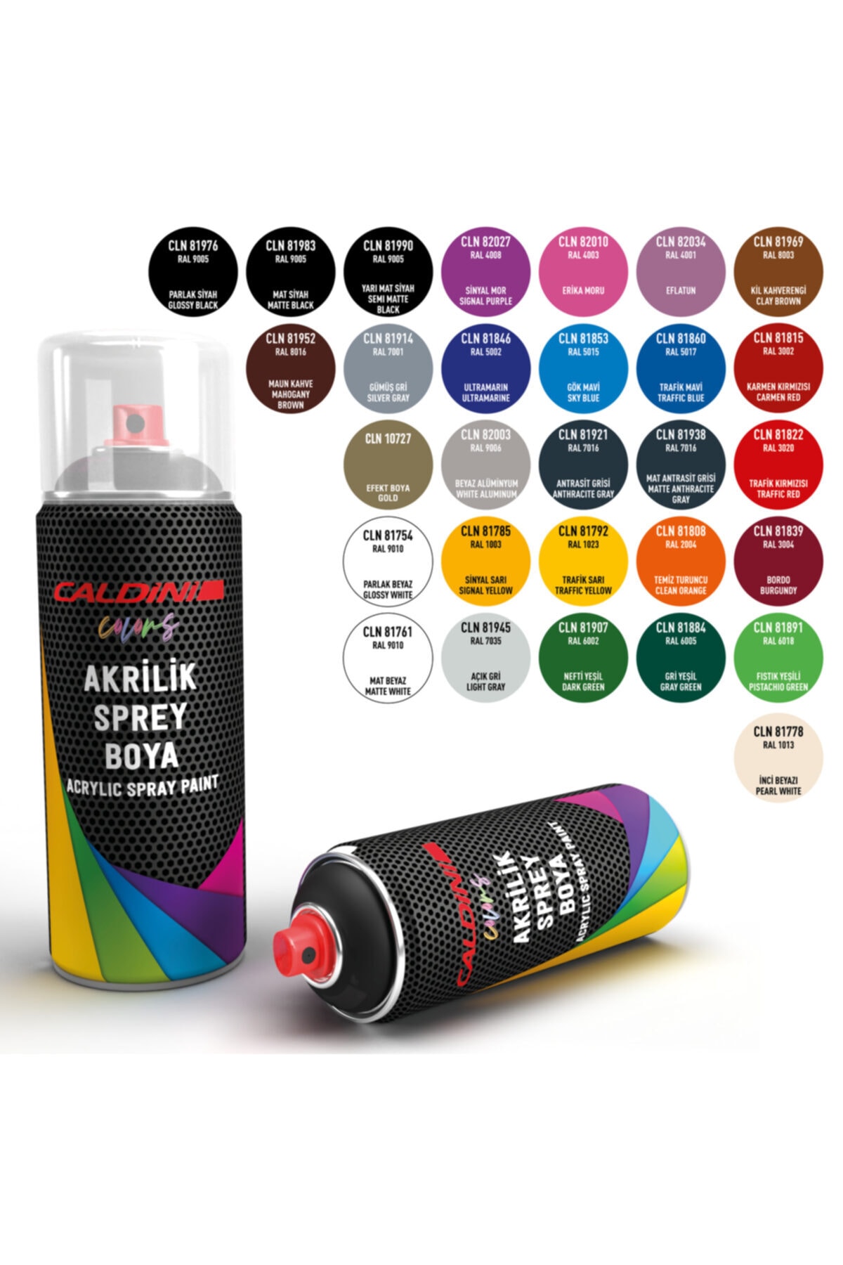 CALDİNİ 400 Ml Akrilik Trafik Mavi Sprey Boya Ral-5017