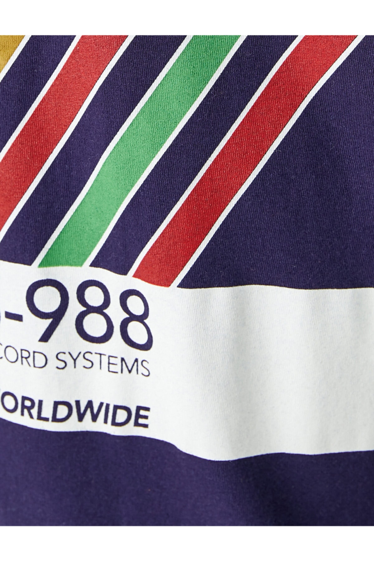 تیشرت مردانه آبی سرمه ای کوتون | 1YAM11107HK اورجینال - تصویر 6