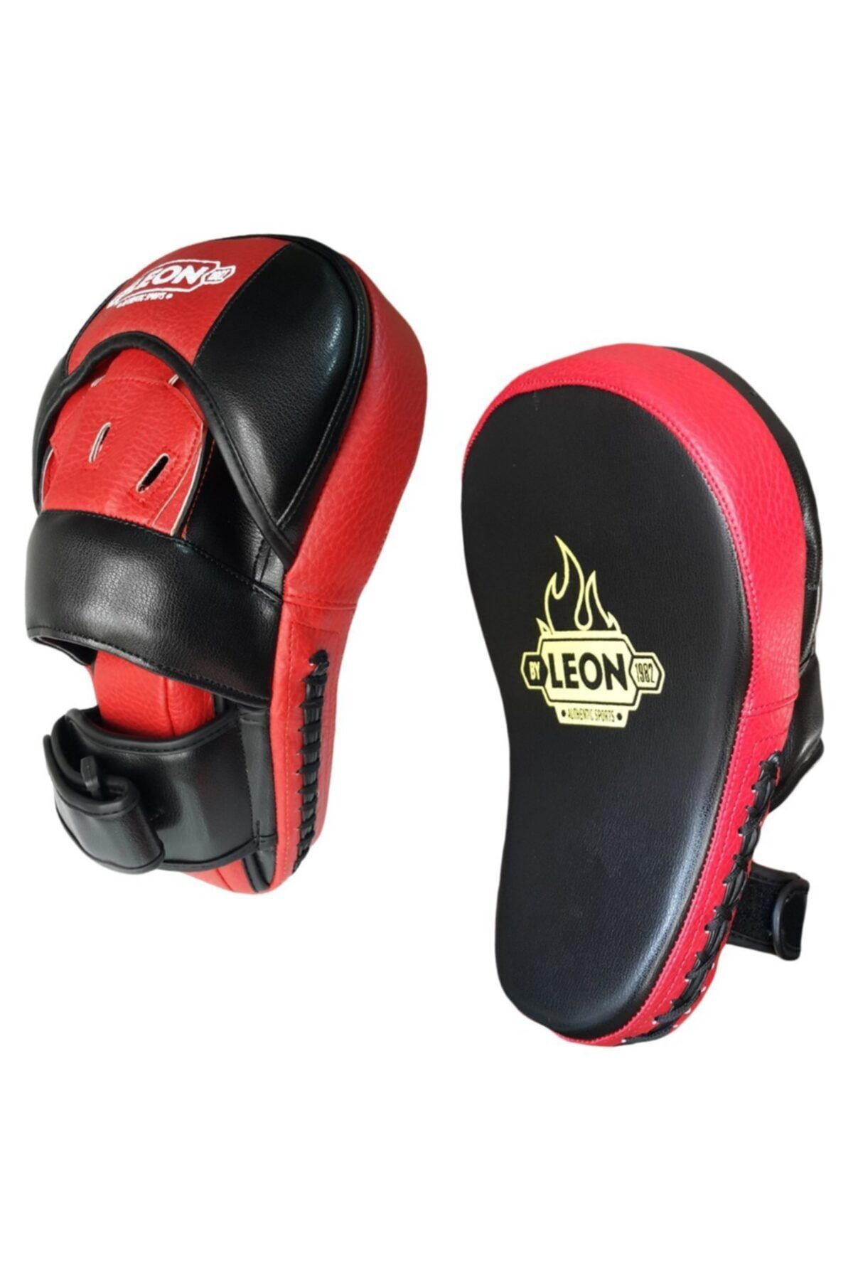 تجهیزات بوکس مشکی لئون استاد حرفه ای Kick Boks و Muay Thai Hand Lap Red By Leon 1982