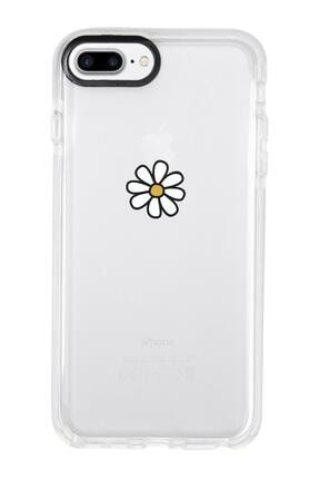 Iphone 7 Plus Papatya Desenli Candy Bumper Silikonlu Telefon Kılıfı MC7PCBTS81