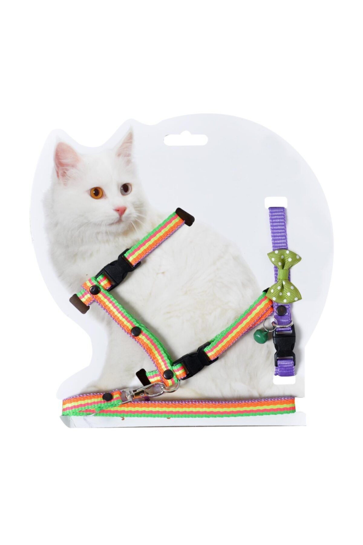 Kedi Göğüs Bel Gezdirme Takımı + Boyun Tasma