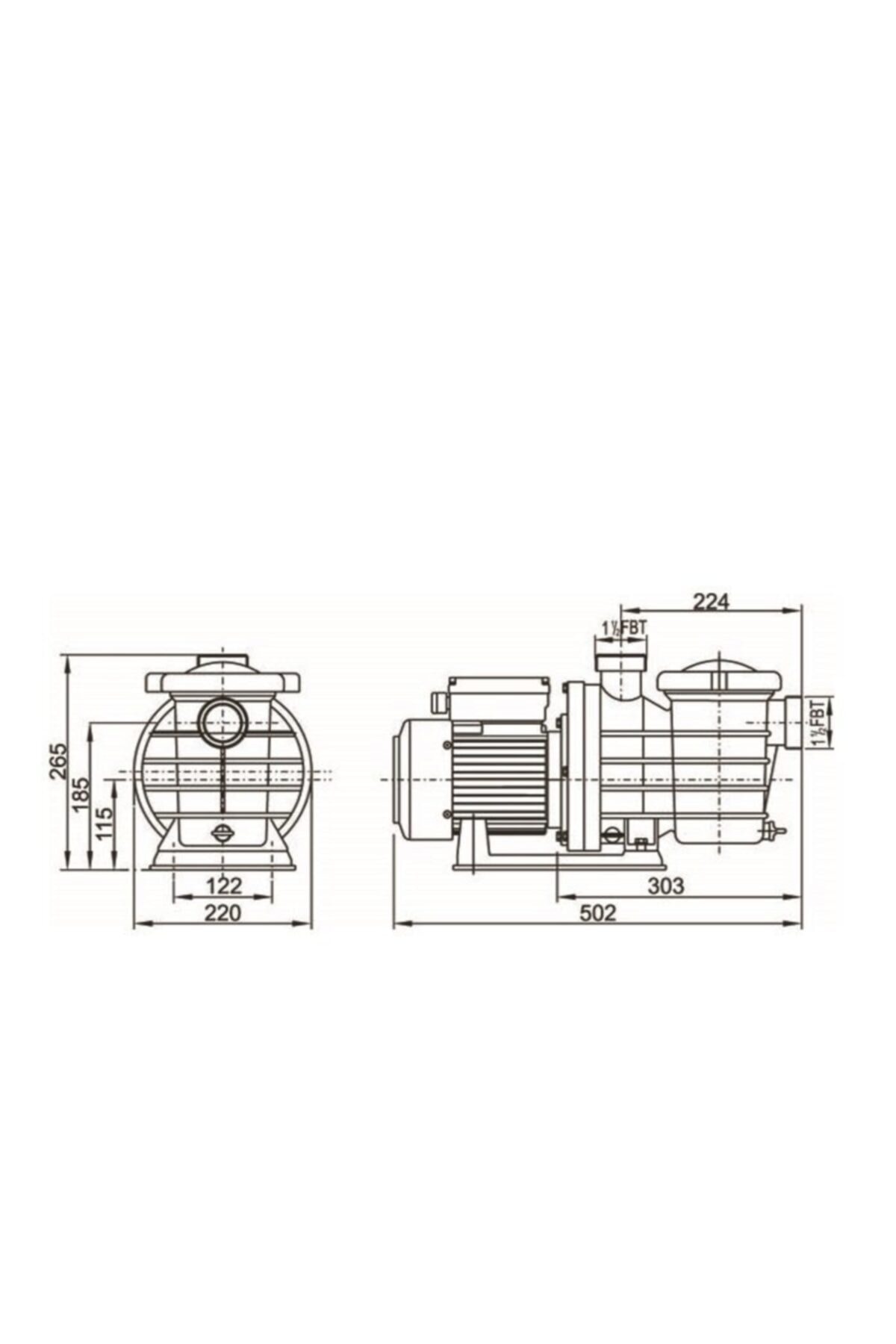 Smp Havuz Pompası 1 Hp 220 Volt 3