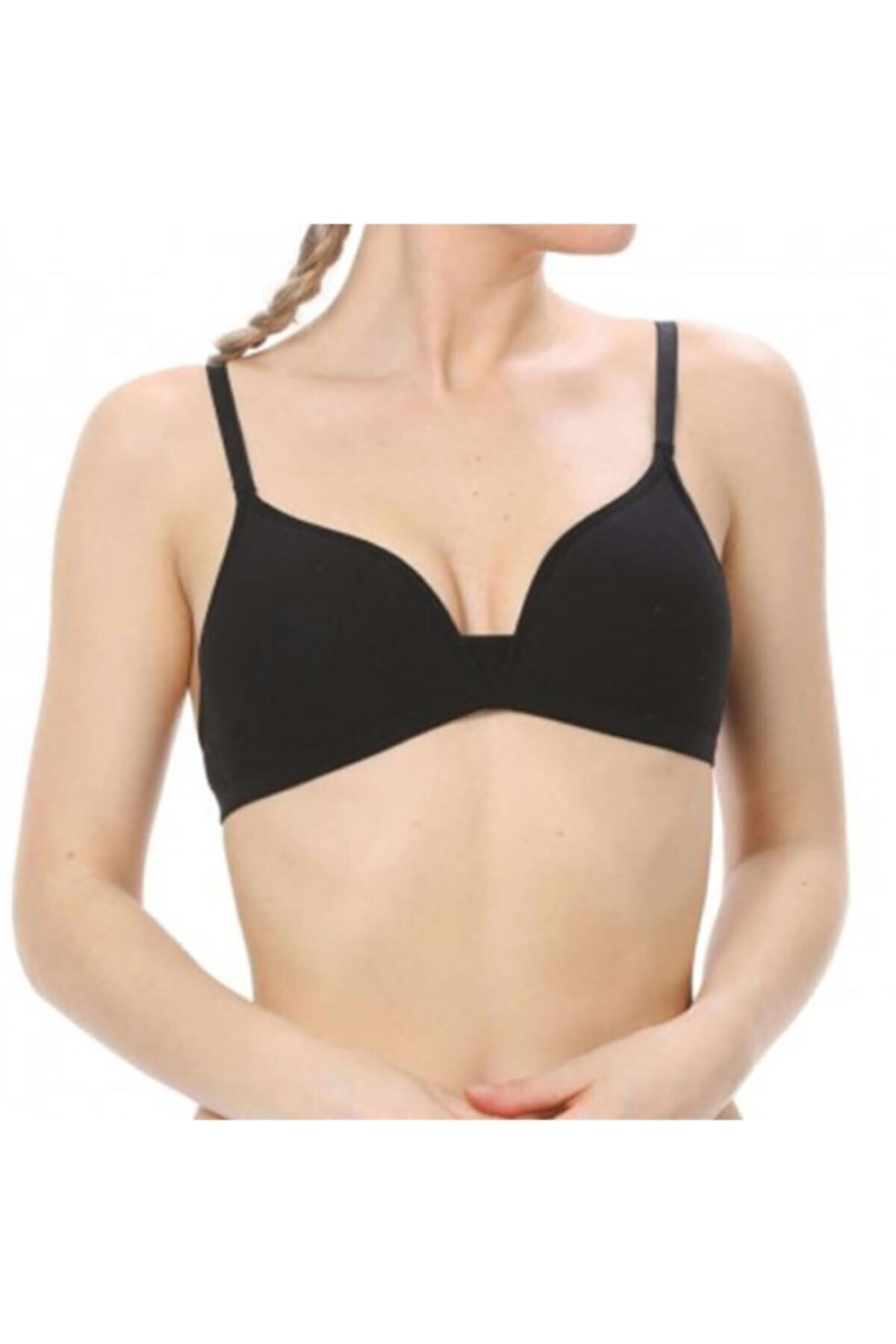 Women's Black Modal Padded Basic Bra 2211