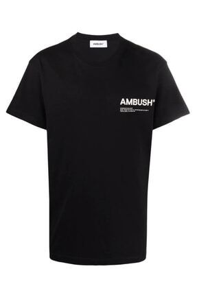 Logo Regular Fit Siyah T-shirt ambushlogoprintblack