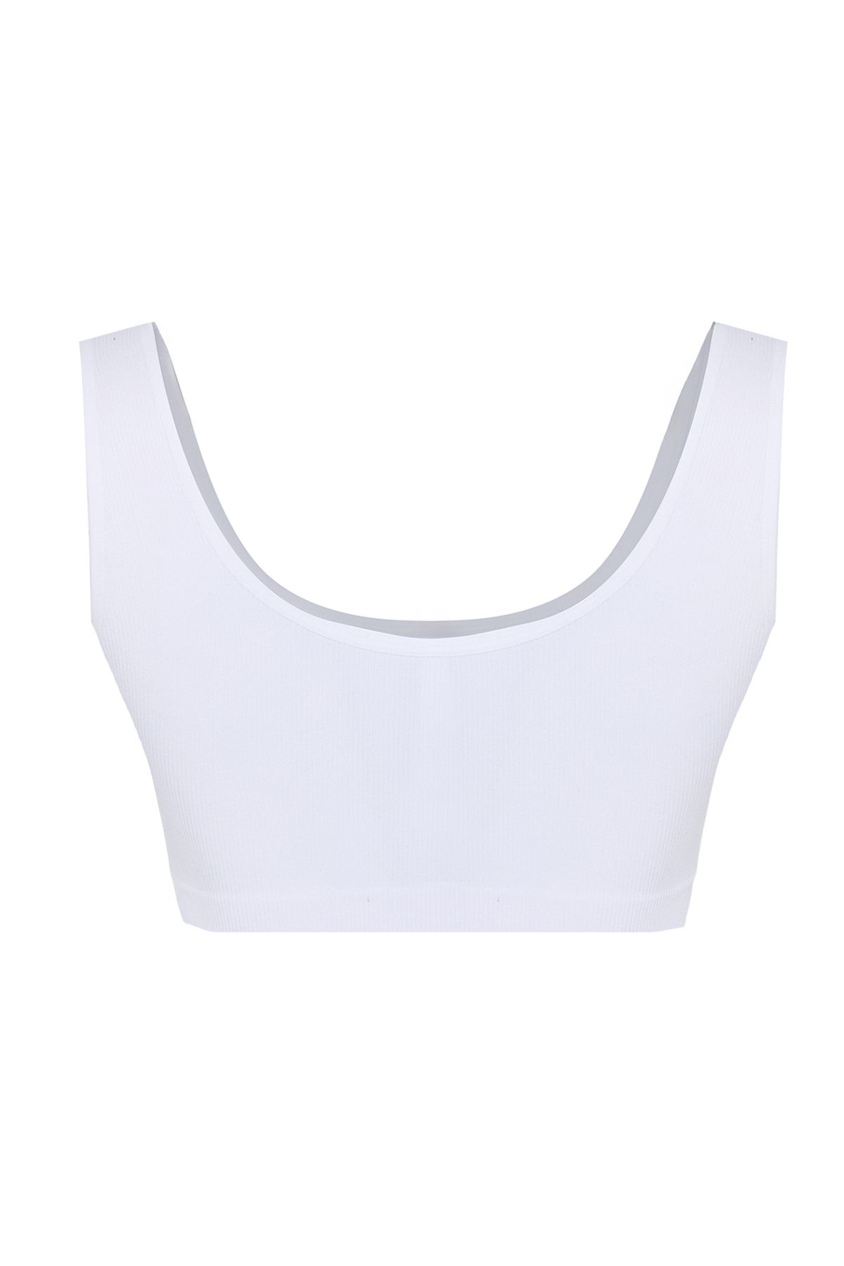 Trendyol Collection-White Seamless/Seamless Bralette Knitted Bra THMAW22SU0027 10