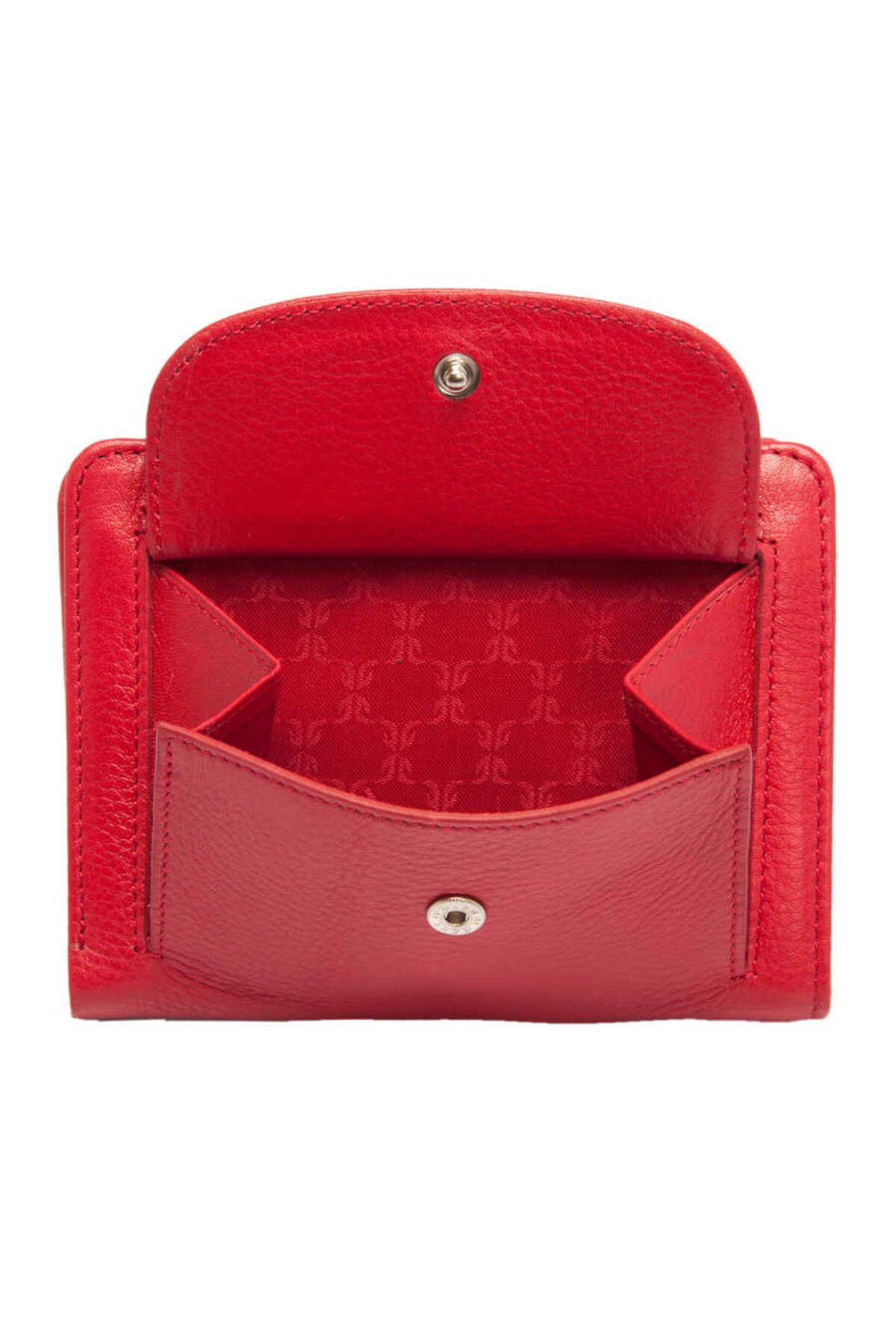 Tergan-Red Leather Women's Wallet - S1Cb 00005714 -A86 4