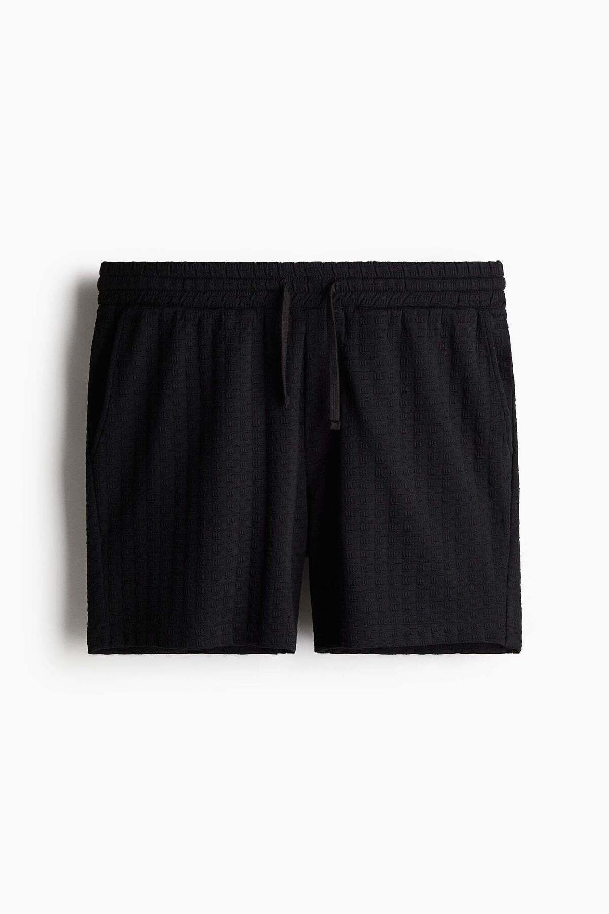 H&M-Regular Fit Textured sweatshorts 6