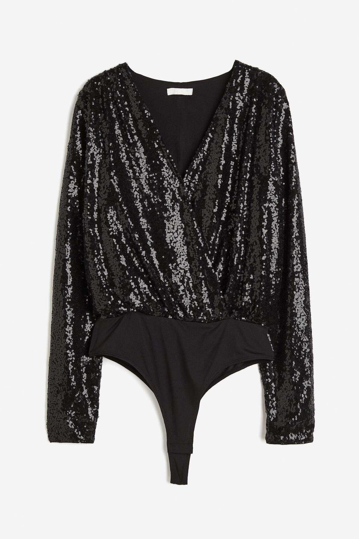 H&M-Sequined body 5